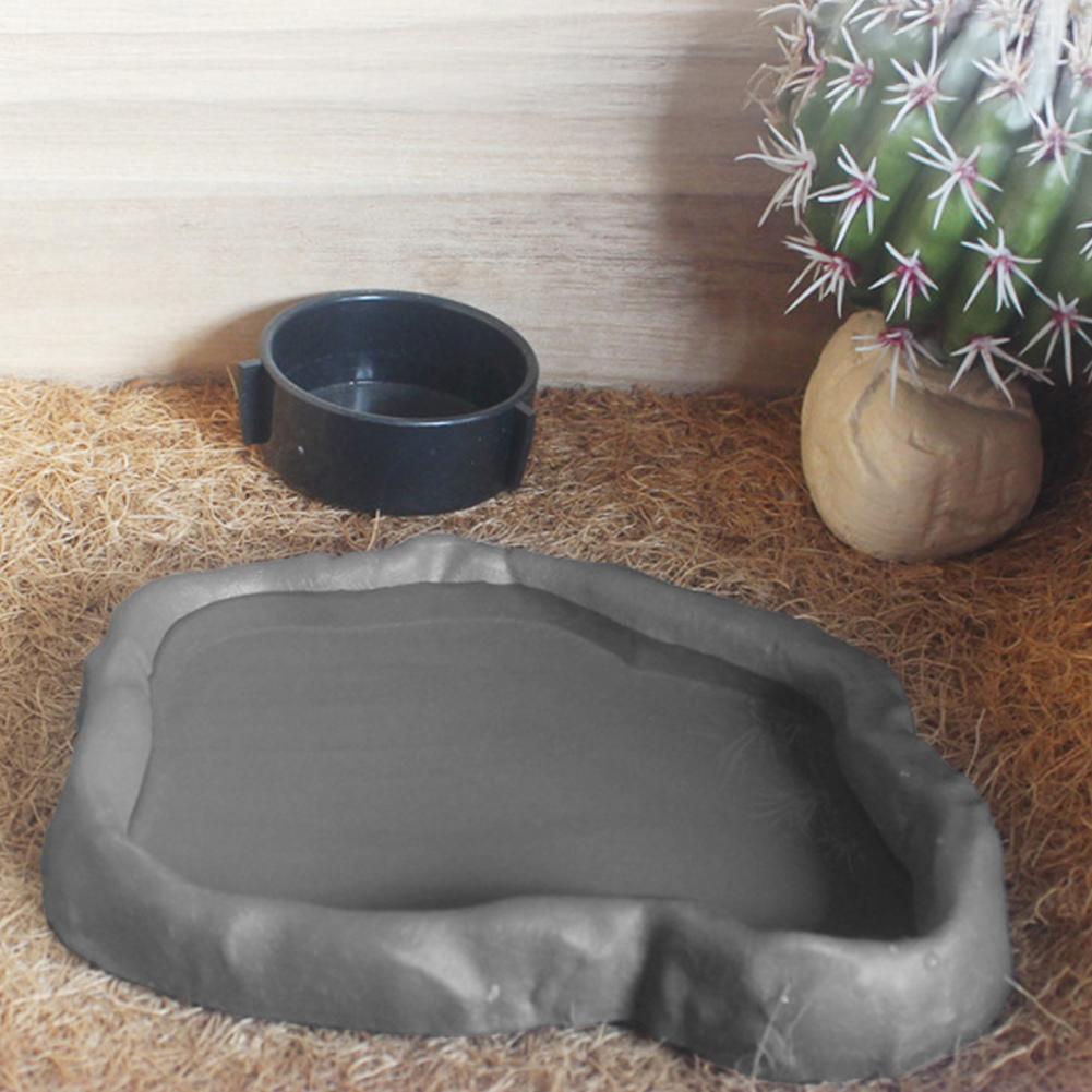 Water Dish Reptile - Pojemnik na karmę dla gadów, plastikowy,